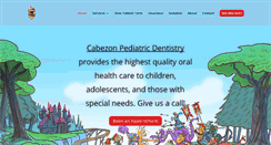 Desktop Screenshot of cabezonkidsdentistry.com